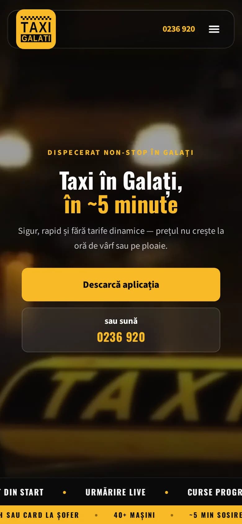 Echo Taxi — versiunea mobilă
